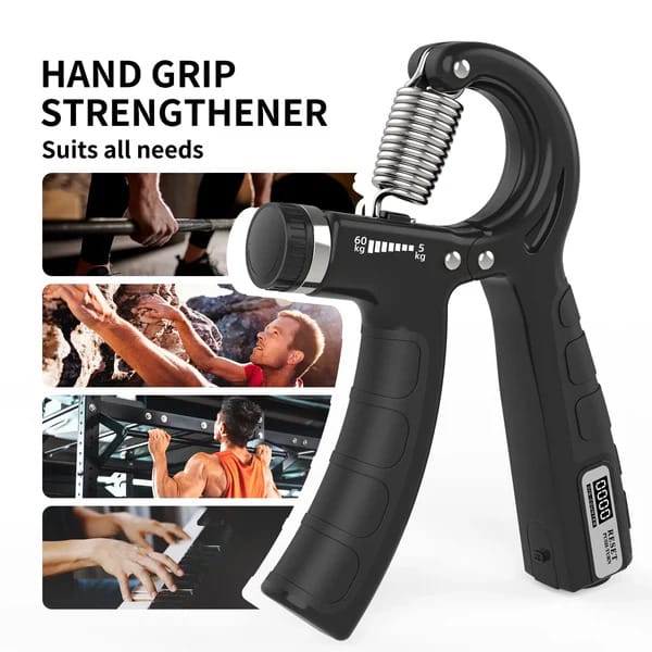 Adjustable Hand Gripper with Built-in Counter – Grip Strength Trainer for Forearm, Wrist & Finger Exercise (Random Color)