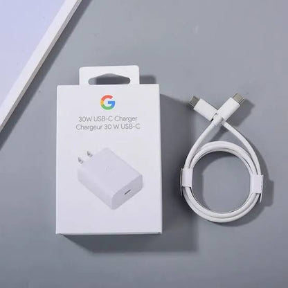 Google pixel orignal 30 w charging adopter with free orignal charging cable