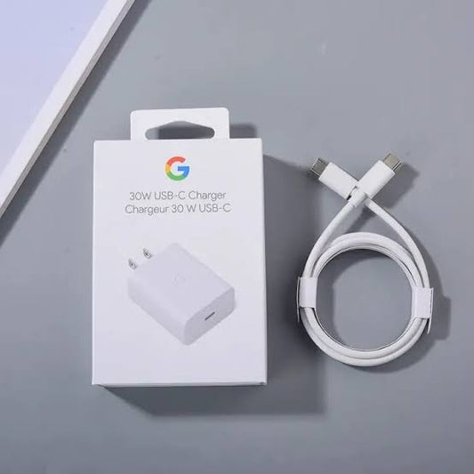 Google pixel orignal 30 w charging adopter with free orignal charging cable