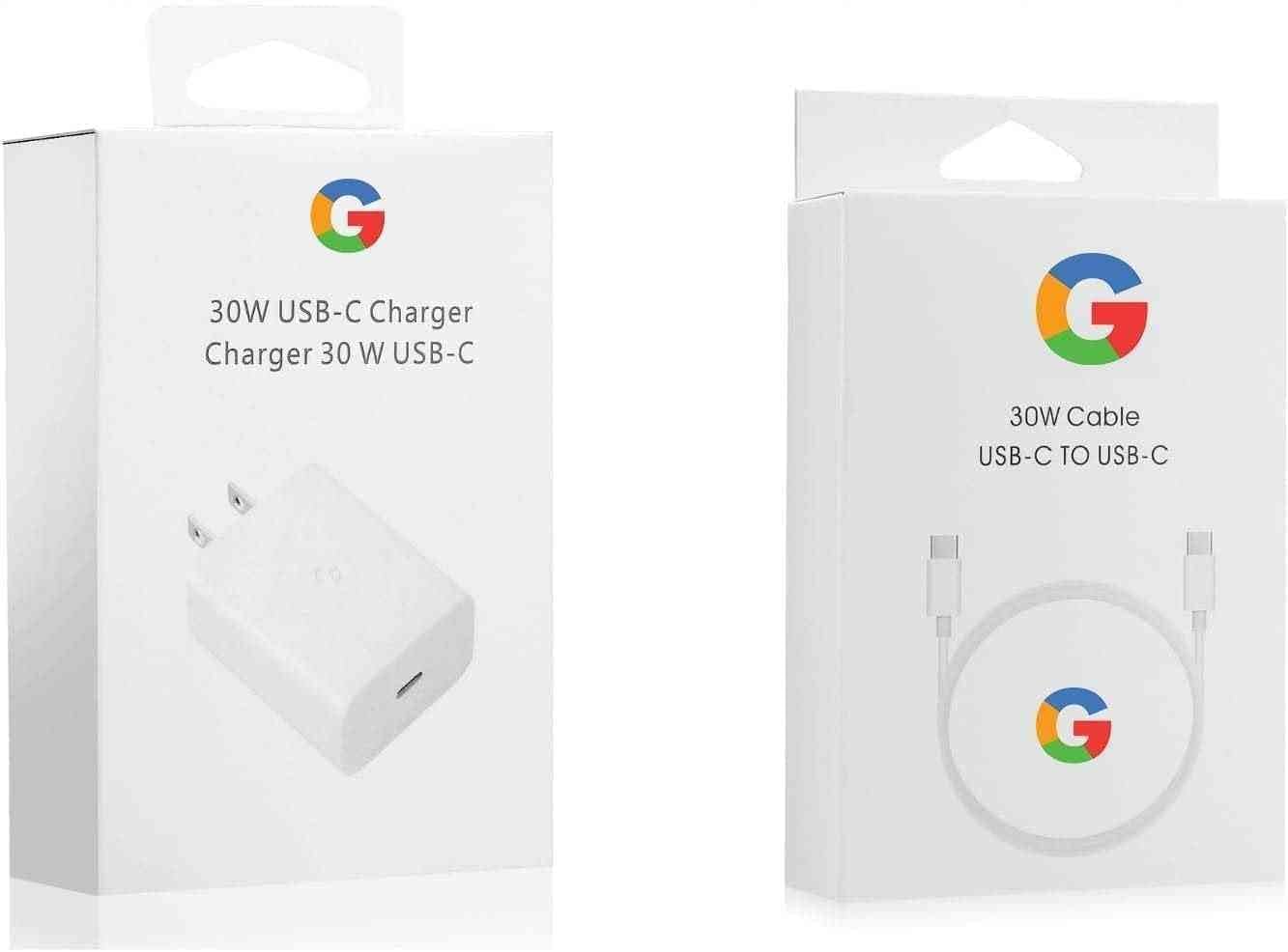 Google pixel orignal 30 w charging adopter with free orignal charging cable