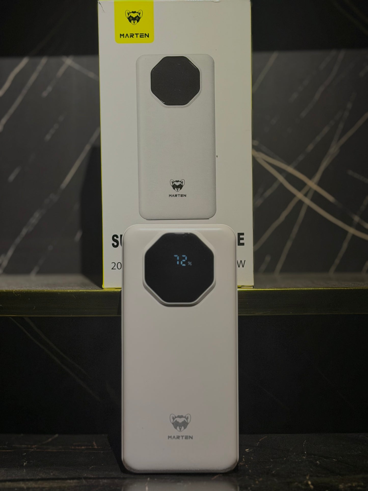 20000 MAh super fast power bank -with 3 data cables