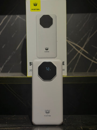 20000 MAh super fast power bank -with 3 data cables