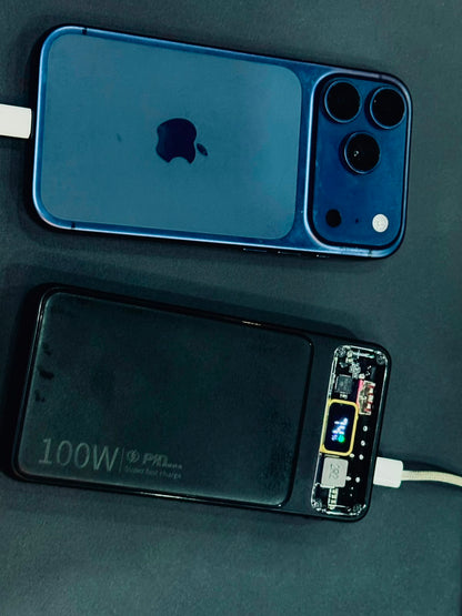 100W Super Fast Charging Power Bank – 10,000mAh Digital Display Portable Fast Charger