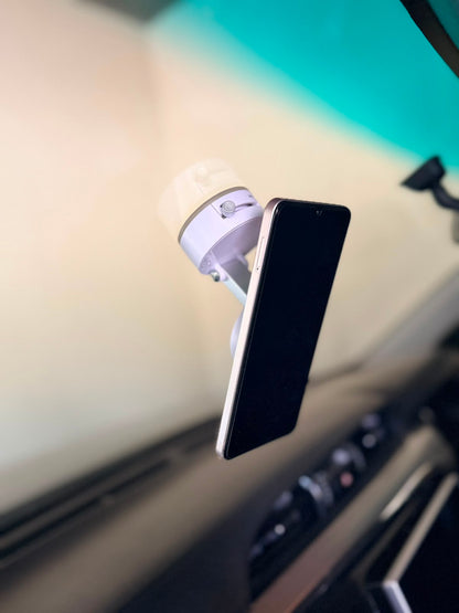 360° Magnetic Car Phone Holder – Strong Suction Dashboard & Windshield Mount
