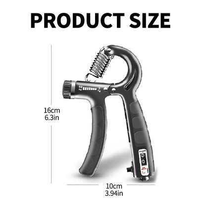 Adjustable Hand Gripper with Built-in Counter – Grip Strength Trainer for Forearm, Wrist & Finger Exercise (Random Color)